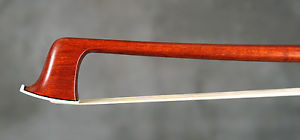 A rare, old French certified violin bow by Pierre Cuniot, 1875.