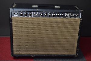 Fender Deluxe REVERB Blackface VINTAGE Combo Guitar Bass Amp Amplifier DEC 1965