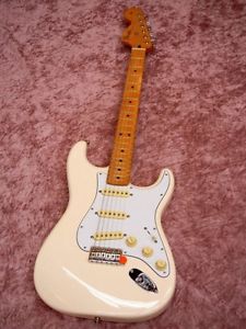 Fender Mexico Jimi Hendrix Stratocaster Olympic White Used Free Shipping #g1591