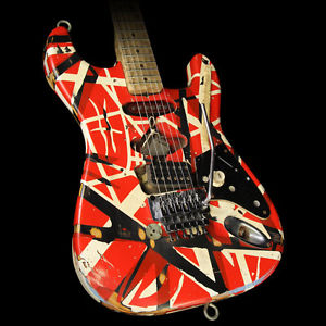 Used 2007 EVH Limited Frankenstein Replica Electric Guitar Frankenstein Stripe