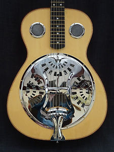 squareneck resonator guitar made by chattan luthiery in stunning French Pearwood