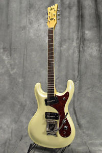 Mosrite Super Custom 65 Pearl White Electric Guitar W/HardCase Used #U471