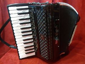 NEW Beltuna Piano Accordion Studio II Black MM 30/72 Made in Italy