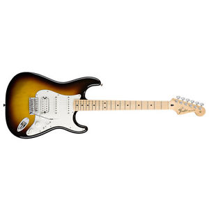 Fender Standard Stratocaster HSS Strat Maple Fretboard Brown Sunburst DEMO