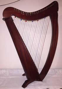 Camac H22  22 String Lever Harp Solid Mahogany? Mint Cnd  Case Owned By Pro