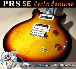 Paul Reed Smith PRS SE Carlos Santana Electric Guitar Tri Colored Sunburst NIB