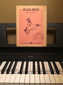 Bucking Bronco Piano Sheet Music By William Krevit 1951 No4027
