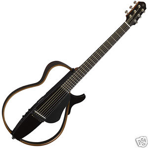 YAMAHA Japan Silent Guitar SLG200S Steel String TBL Translucent Black EMS