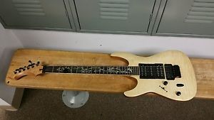 Custom Built Left- Handed Double Cutaway Electric Guitar w Maple Top