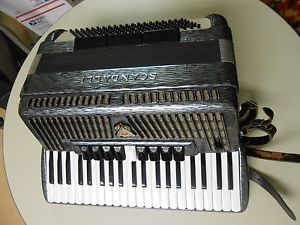 Vintage Scandalli Accordion Imperio 9 Custom Built Italy M 949/9 120 Bass & Case
