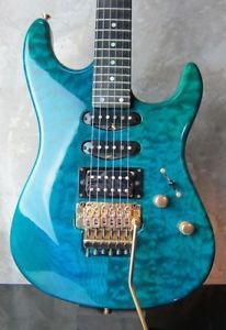 Valley Arts USA Custom Pro Quilt Maple Trans Blue Electric Guitar Free Shipping