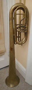 Over-the-shoulder (OTS) tuba/saxhorn, Civil War era, ready to play