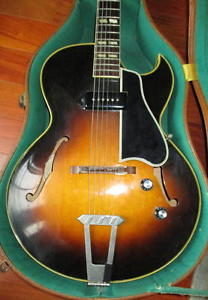 1952 Gibson ES-175 Guitar, Single P90 Pickup, w/Case. Player's Instrument!