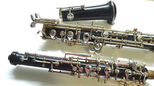 Full Conservatory Grenadilla Wood Oboe Low Bb by Prestini or Orsi Well Made