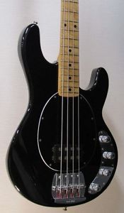 Music Man Stingray4 Black /Maple Used Bass Guitar Free Shipping #b466