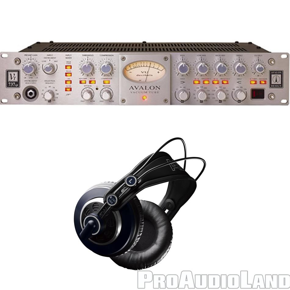 AVALON VT737SP Tube Mic Pre Amp Preamplifier w/ AKG K240MKII Headphones