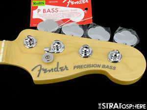 2016 Fender American Elite Precision P BASS NECK + TUNERS USA Compound Maple