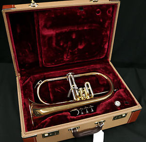 JUPITER XO 1646RL PROFESSIONAL FLUGELHORN ROSE BRASS BELL, TWEED CASE, NEW