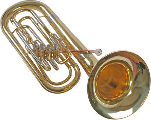 Karl Glaser Bariton BFB 200 Bellfront 4 Ventile Frontaktion Goldmessing B-Ware