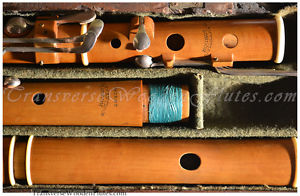 Clementi 1850 wooden Flute boxwood large holes 8 keys english irish romantic