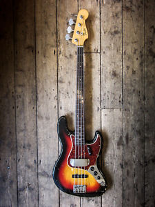 1964 FENDER JAZZ BASS VINTAGE FENDER BASS COLLECTABLE WITH HARDSHELL CASE
