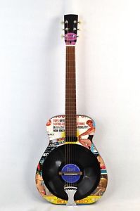 Worlatron Resotron Custom Semi-Hollow Electric Guitar Custom, Vinyl Resonator
