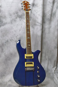 B.C.Rich EAGLE 850JE See Thru Blue Electric Guitar w/SoftCase Used #U525