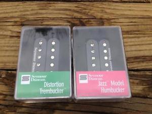 NEW Seymour Duncan Distortion Trembucker TB-6 & SH-2n Jazz Black Pickup Set