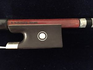 D Carvalho - Arcos Brasil Nickel-Mounted 4/4 Violin Bow - Re-Haired - Great Bow!