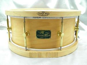 Used! CANOPUS MO1465 Maple Snare Drum Yamaha Vintage Hoop 14"x6.5" Made in Japan