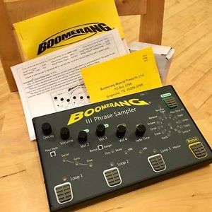 Boomerang III (3) Phrase Sampler Looper Pedal *Excellent Condition*