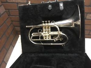 Accent USA Marching Mellophone - key F - With Case - Nice looking (stock#258)