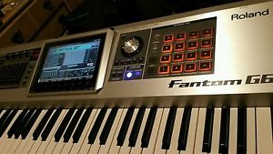 roland fantom g6 & hard case with weels