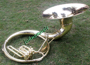 UNIQUE GIFT_SOUSAPHONE_25" VALVE BIG-TUBAMADE OF/FULL BRASS W/bag"BRASS FIN