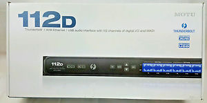 New Motu 112D Thunderbolt Digital Audio 112 Channel Interface AVB Ethernet USB