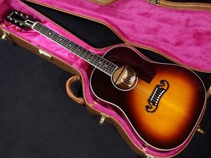 Gibson J-55 Brown w/hard case Free shipping Guiter Bass From JAPAN #X1423