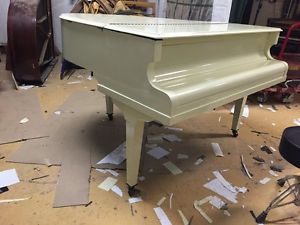 Cream High Gloss Baby Grand Pianos