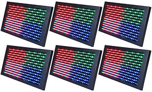 (6) American DJ Profile Panel RGB LED DMX Color Wash Panel Stage Light Effects