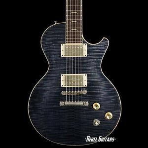 Scala Guitars Concert in Imperial Blue w/ 5A Flame Maple Top