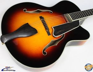 Eastman AR810CE-SB Archtop Electric Guitar w/ HSC, Sunburst, Demo Model! #38278