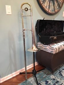 1970's King 4B Silver Sonorous Straight Trombone Sterling Silver Bell