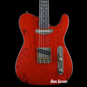 Palir Guitars Mojo Titan in Cardinal Red w/ Sparkle Binding  Lollar Tele Pickups