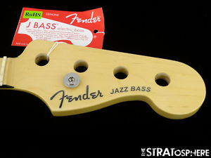 2016 Fender American Elite Jazz BASS NECK USA Compound Radius Guitar Maple
