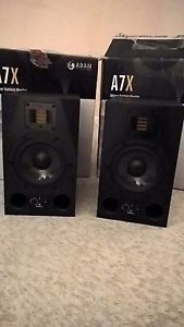 adam a7x active monitors used on one project immaculate boxed