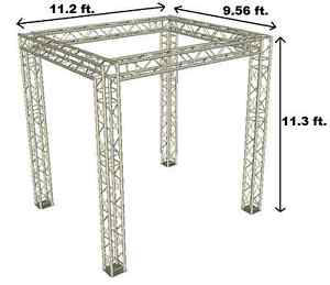 11ft x 9.56ft Exhibition Module Tradeshow Booth Box Truss Display System Package