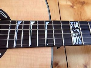 £300 OFF Beautiful Spruce & Ebony Luna Artist Acoustic Electric Guitar