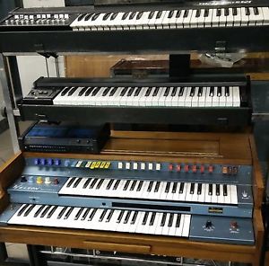 Welson President De Luxe + Gisman Rhythm+ Brassman by Crumar + Elka Elkarhapsody