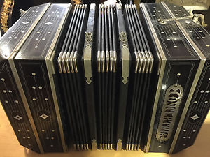 Altes Bandoneon Bandonium Concertina Birnstock Crimmitschau Sachsen