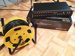 Midas DL16 Stage Box includes 100' Cat5e cable on spool
