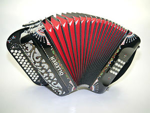 Handharmonika , Oellerer, C-F , Clubmodell, Cassotto , 12 Bässe